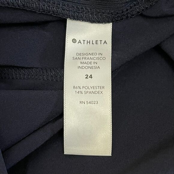 Athleta NWT Brooklyn Ankle Pant Navy Plus Size 24 Mid Rise Stretch Panels Travel - Picture 10 of 10